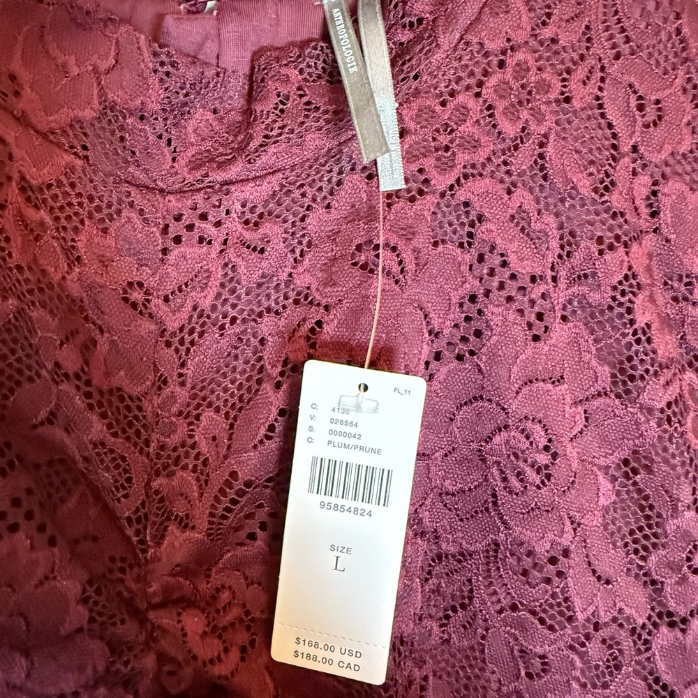 By Anthropologie Mock-Neck Fitted Lace Dress - Picture 4 of 7